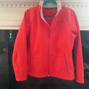 The North Face Bright Red Softshell Jacket